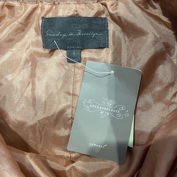 NWT•Anthropologie•Sunday Best Astral Swing Skirt Vegan Leather•Size 4 - Picture 4 of 7